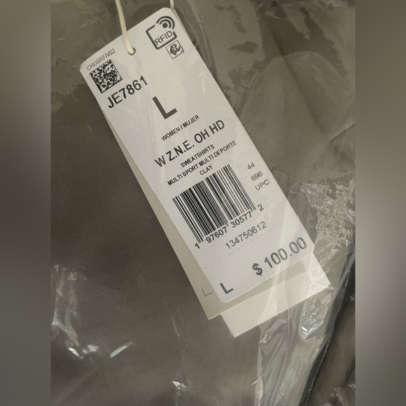 WOMEN’S ADIDAS Z.N.E. HOODED SWEATSHIRT SIZE LARGE *NWT* retail $100 - Picture 3 of 13